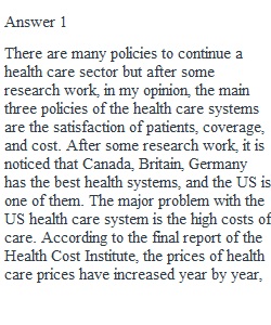 Comparative Health Systems